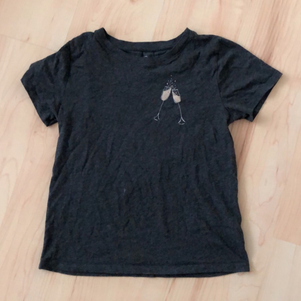 j. crew gray print soft cotton tee